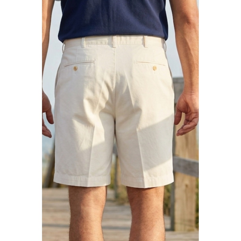 Polo Ralph Lauren Shorts Men 35x9 White Twill Stretch‎ Classic Fit Golf Chino